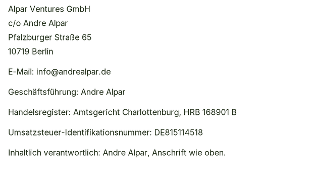Impressum Daten